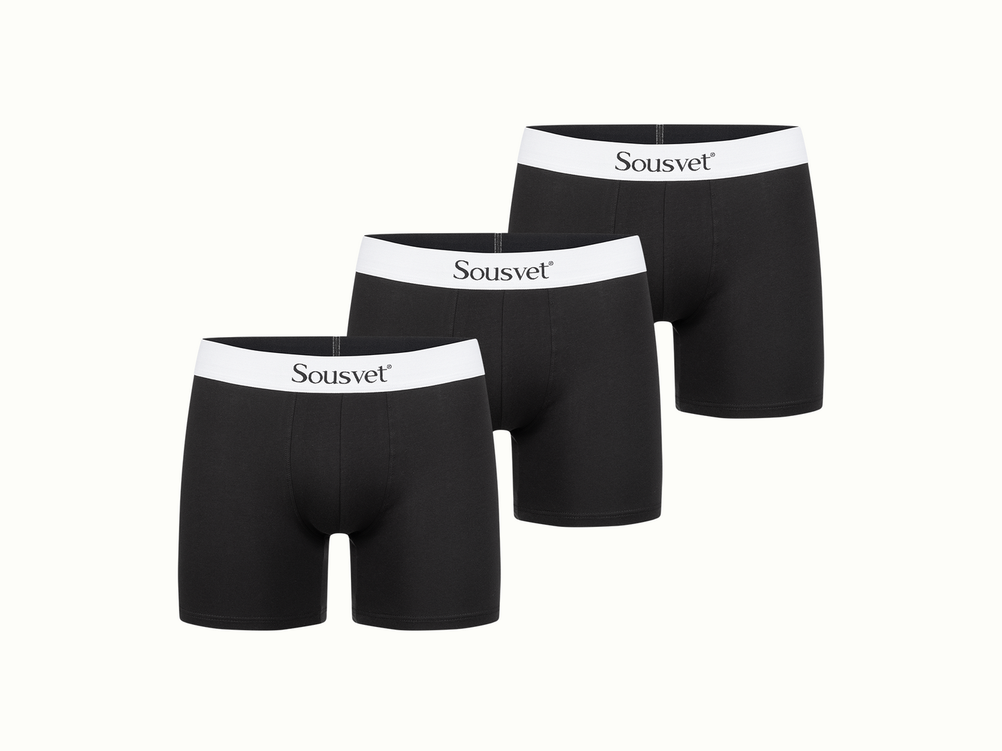 3-PACK BOXER SHORTS BLACK/WHITE