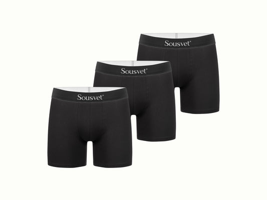 3-PACK BOXER SHORTS BLACK/BLACK