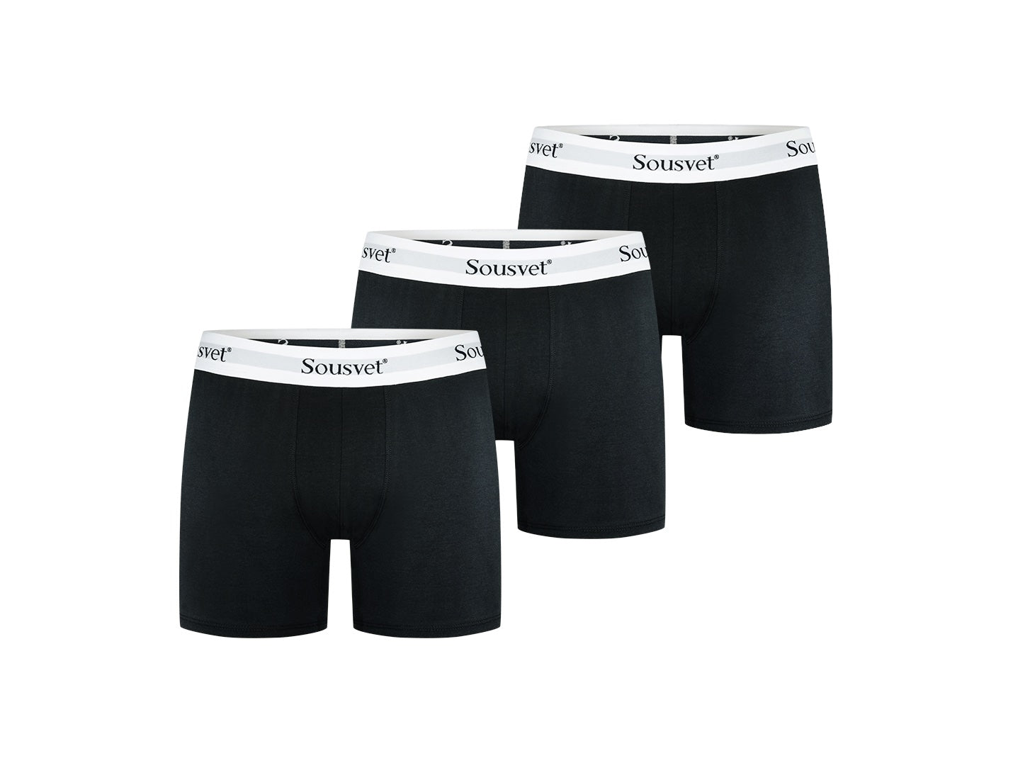 3-PACK BOXER SHORTS BLACK/WHITE ALLOVER